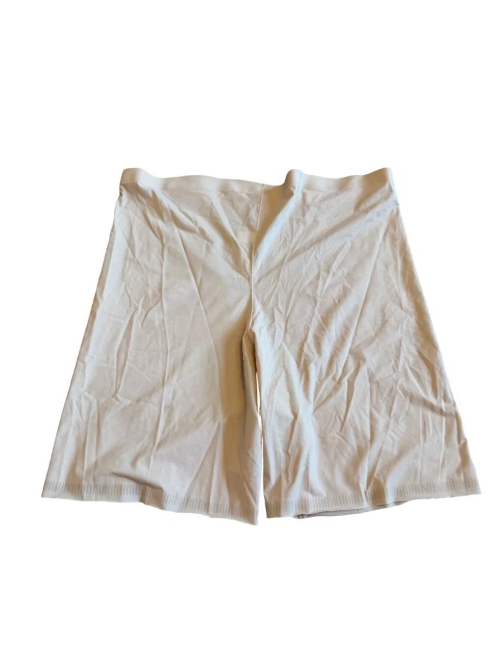 Spanx High-Waisted Shaping Shorts Mid-Thigh Slimming Under Beige Size XL Women's